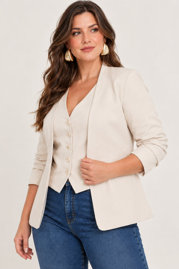 BLAZER ANTONELLA PLUS AREIA