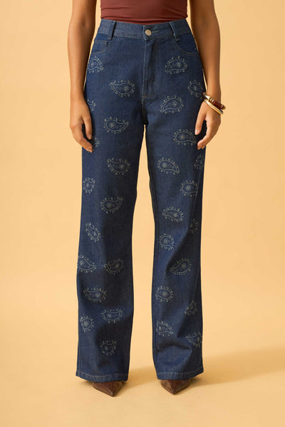 CALCA JEANS RETA JEANS ESCURO