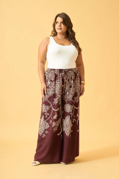 CALCA PANTALONA COM BOLSO BORDO