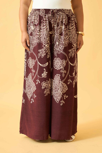 CALCA PANTALONA COM BOLSO BORDO