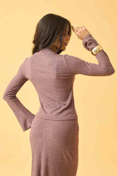 BLUSA MANGA LONGA CANELADO CONFORT FIGO