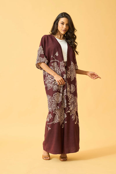 CALCA PANTALONA COM BOLSO BORDO