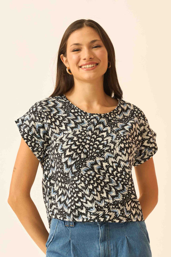 BLUSA COM DECOTE REDONDO BRUMA