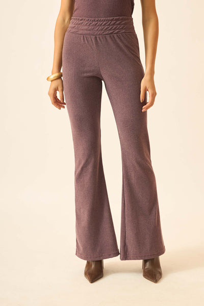 CALÇA BAILARINA CANELADO TURCO ROXO FRUTADO
