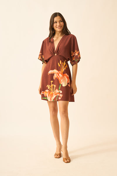 VESTIDO CURTO DECOTE V LIRIO II