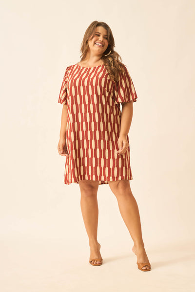 VESTIDO CURTO BAMBOO ARGILA