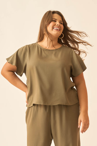 BLUSA COM MANGA GODÊ VERDE URBAN