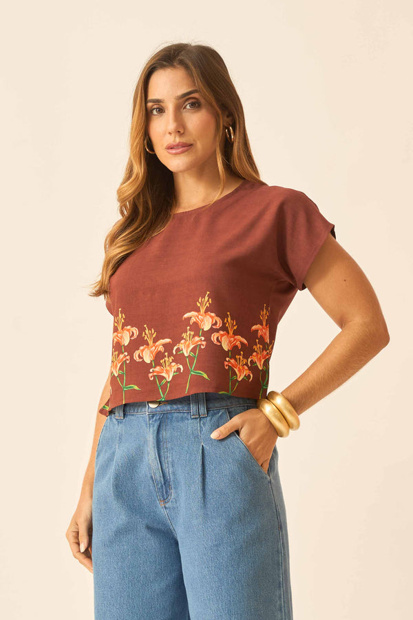 BLUSA MANGA JAPONESA LIRIO II