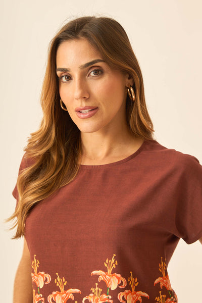 BLUSA MANGA JAPONESA LIRIO II