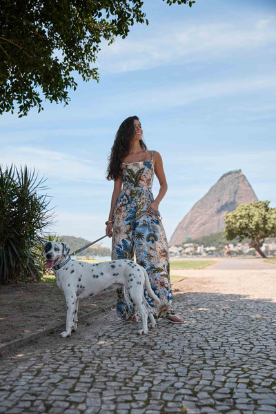 MACACÃO COM ALÇA E COM PONTEIRA JARDIM DE IPANEMA