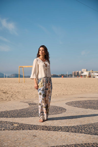 CALÇA PANTALONA COM BOLSO RIO