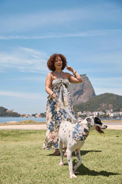VESTIDO LONGO COM AMARRAÇÃO