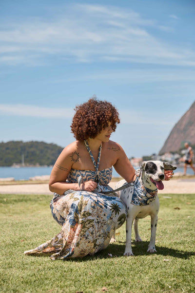VESTIDO LONGO COM AMARRAÇÃO