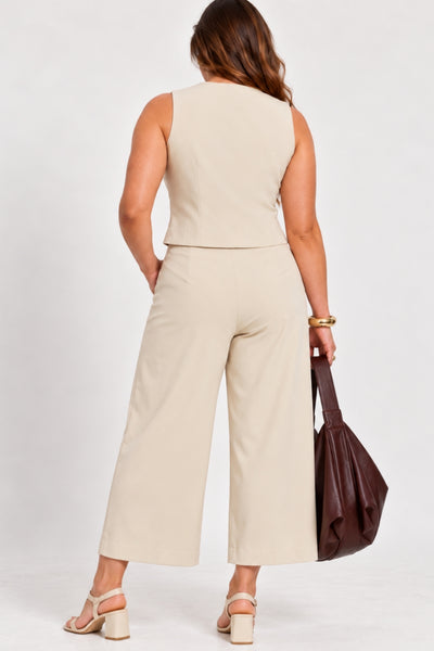 CALÇA ALFAIATARIA JULIA PLUS AREIA