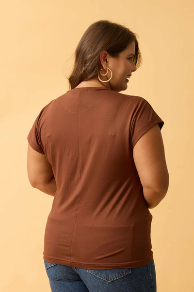 BLUSA MANGA JAPONESA SUEDE LIGHT CAPPUCCINO