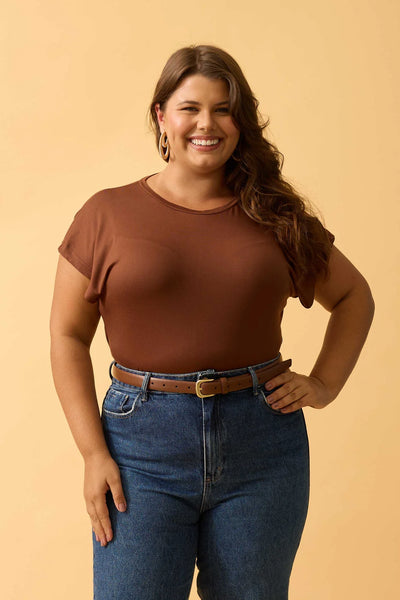 BLUSA MANGA JAPONESA SUEDE LIGHT CAPPUCCINO