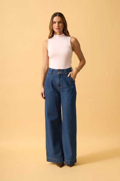 REGATA COM GOLA SUEDE LIGHT ROSA PALIDO