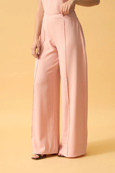 CALCA RETA ALFAIATARIA FOUR WAY ROSE SUAVE