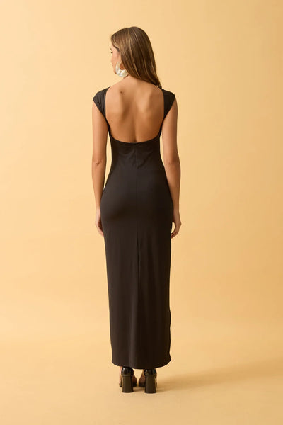 VESTIDO LONGO REGATA POLIAMIDA PRETO