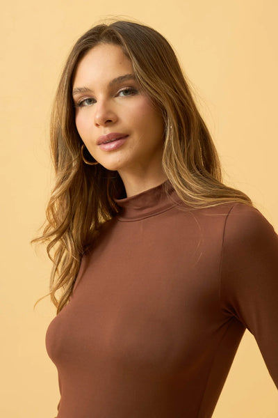 BLUSA COM GOLA SUEDE LIGTH CAPPUCCINO