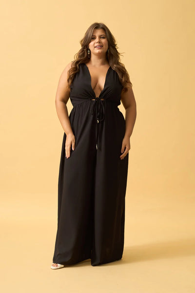 MACACAO COM AMARRACAO E PONTEIRA VISCOSE PRETO