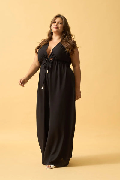 MACACAO COM AMARRACAO E PONTEIRA VISCOSE PRETO