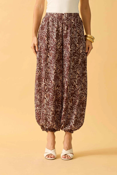 CALCA ALADIM ANIMAL PRINT I MARROM