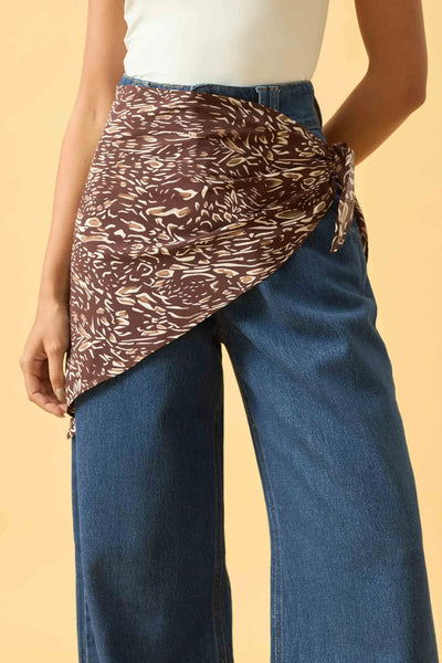 LENCO ANIMAL PRINT I MARROM