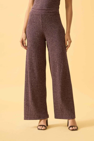 CALCA PANTALONA CANELADA FLANEL COM ELASTICO ROXO FRUTADO