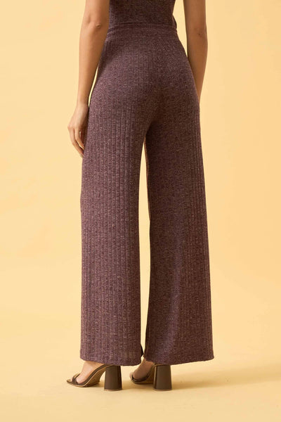 CALCA PANTALONA CANELADA FLANEL COM ELASTICO ROXO FRUTADO