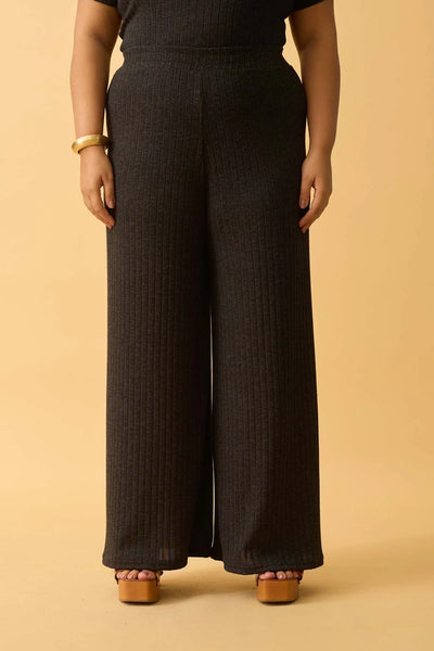 CALCA PANTALONA CANELADA FLANEL PRETO