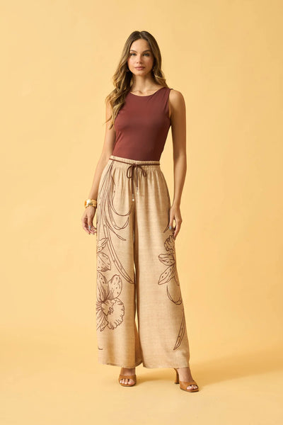 CALCA PANTALONA COM CADARCO ORQUIDEA BEGE