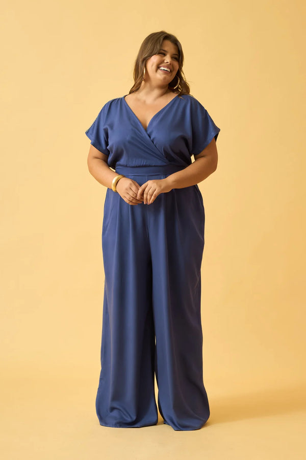 MACACAO TRANSPASSADO TWILL AZUL BLUEPRINT