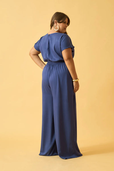 MACACAO TRANSPASSADO TWILL AZUL BLUEPRINT