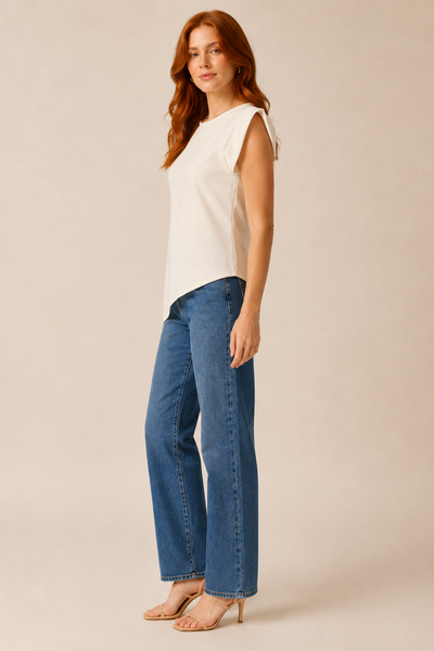 BLUSA ASSIMÉTRICA ALFAIATARIA NY OFF