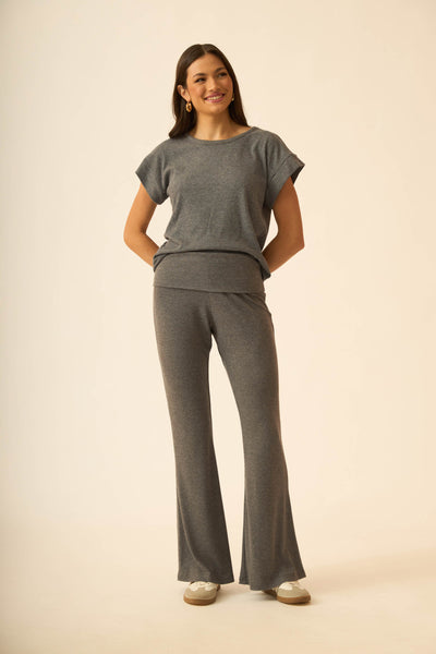 CALCA PANTALONA CANELADO CONFORT PRETO