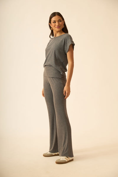 CALCA PANTALONA CANELADO CONFORT PRETO