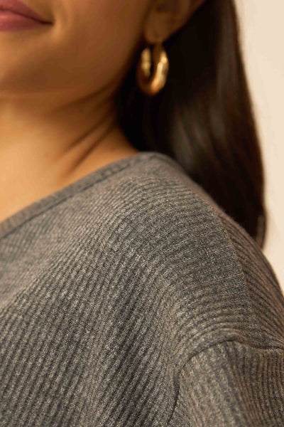 BLUSA CANELADO CONFORT PRETO