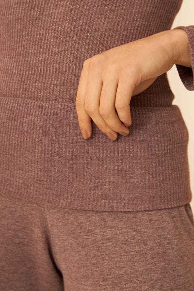 CALCA PANTALONA CANELADO CONFORT VINHO
