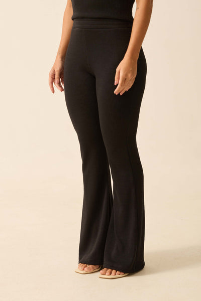CALÇA BAILARINA MALHA ONDAS PRETO