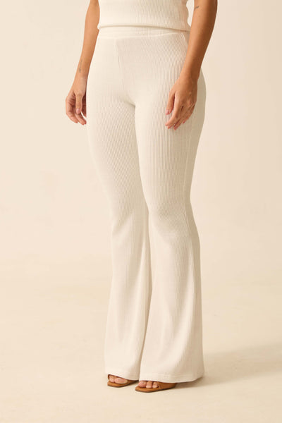 CALÇA BAILARINA MALHA ONDAS OFF-WHITE