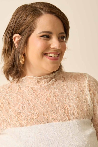 BLUSA SEGUNDA PELE RENDA FLORENÇA OFF