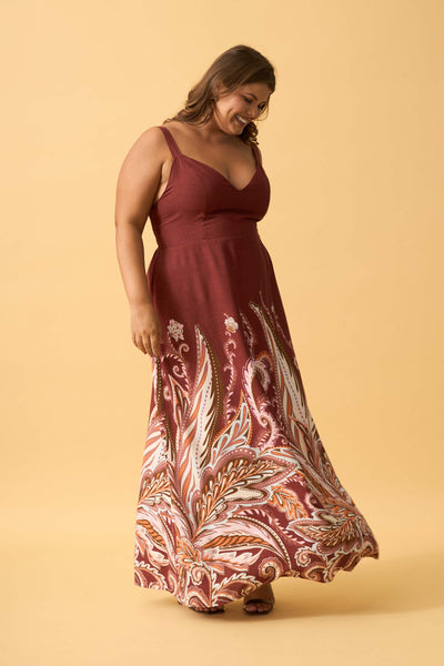 VESTIDO LONGO DECOTE V VENTO