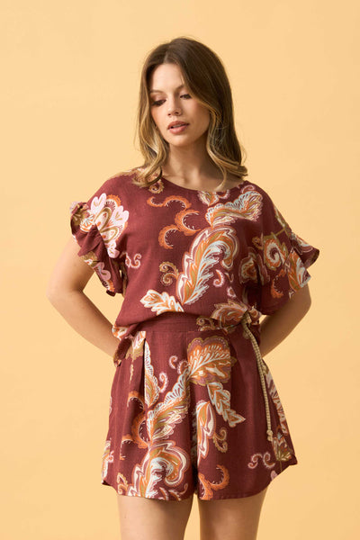 BLUSA COM DECOTE REDONDO FLOR DE VENTO