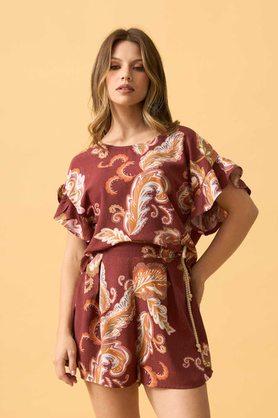 BLUSA COM DECOTE REDONDO FLOR DE VENTO