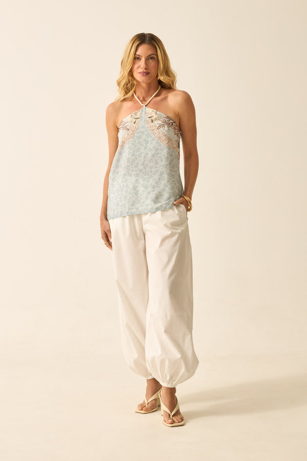 CALÇA ALADIM COM BOLSO POPELINE OFF