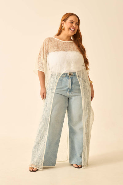 BLUSA CAPA DE RENDA FLORENÇA OFF