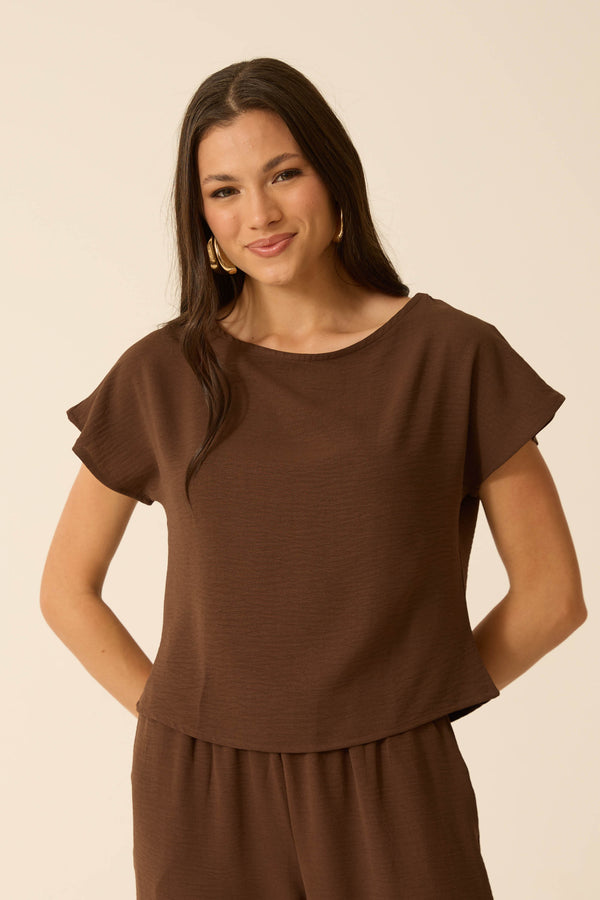 BLUSA MANGA JAPONESA DUNA TRUFA