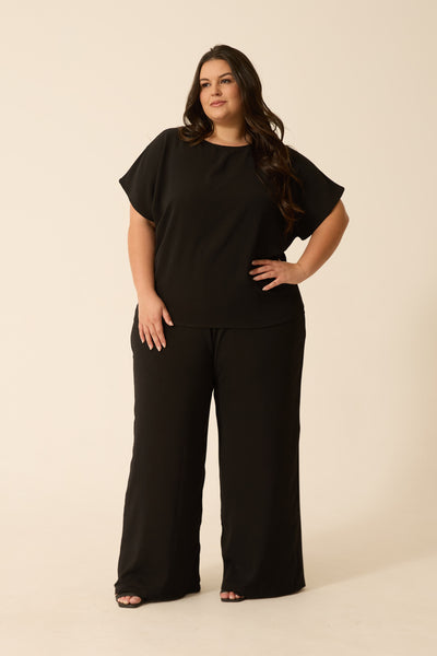 BLUSA MANGA JAPONESA DUNA PRETO