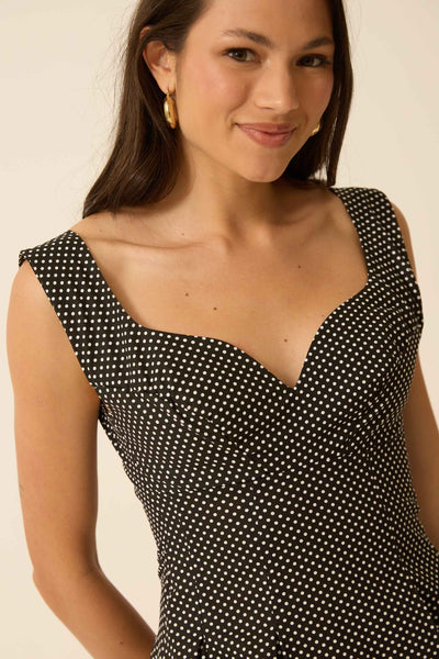 VESTIDO MIDI CORSETADO MINI POÁ